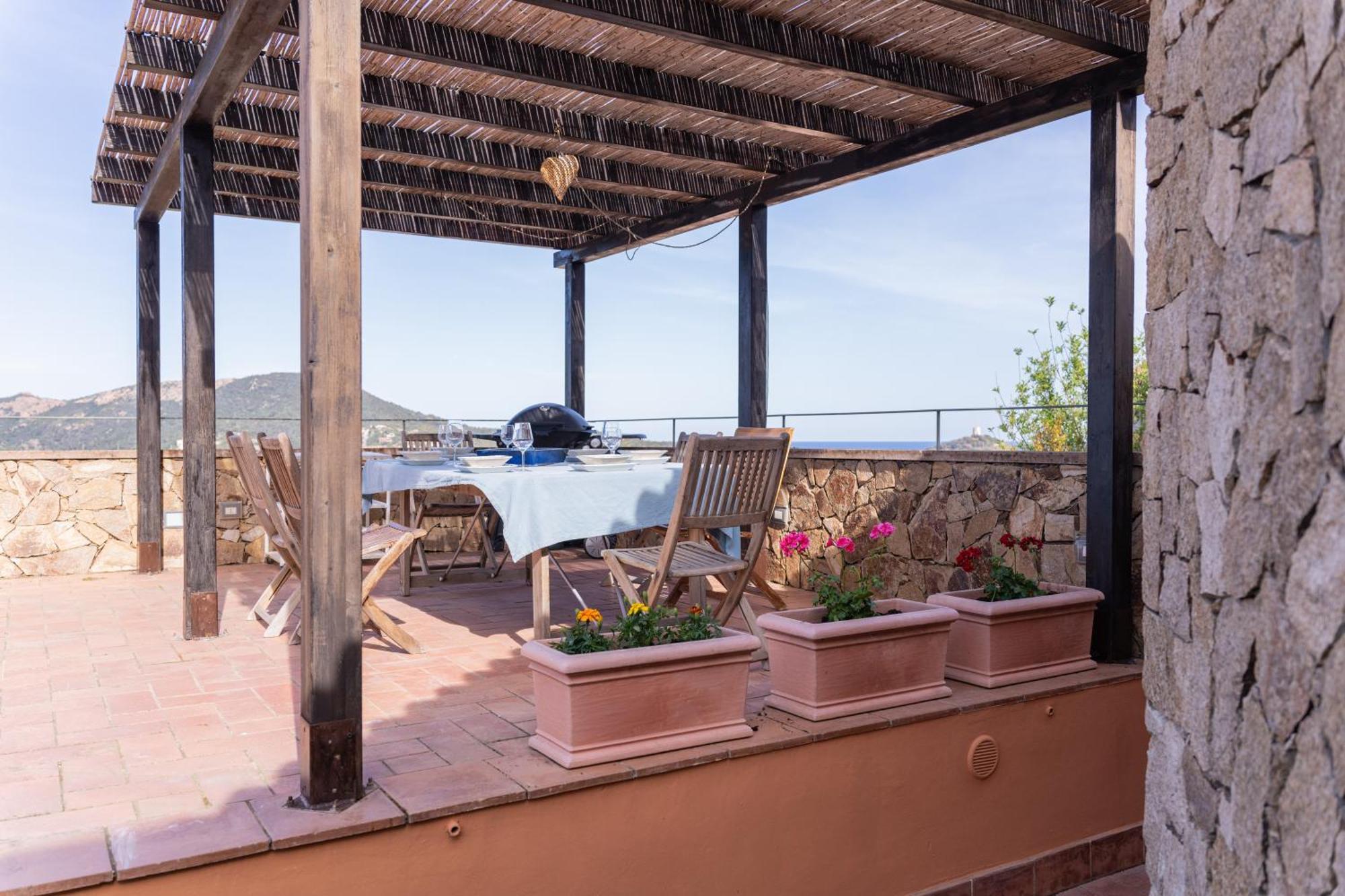 Residenza Del Barone Villa Zoe Chia - Vista Mare Kültér fotó