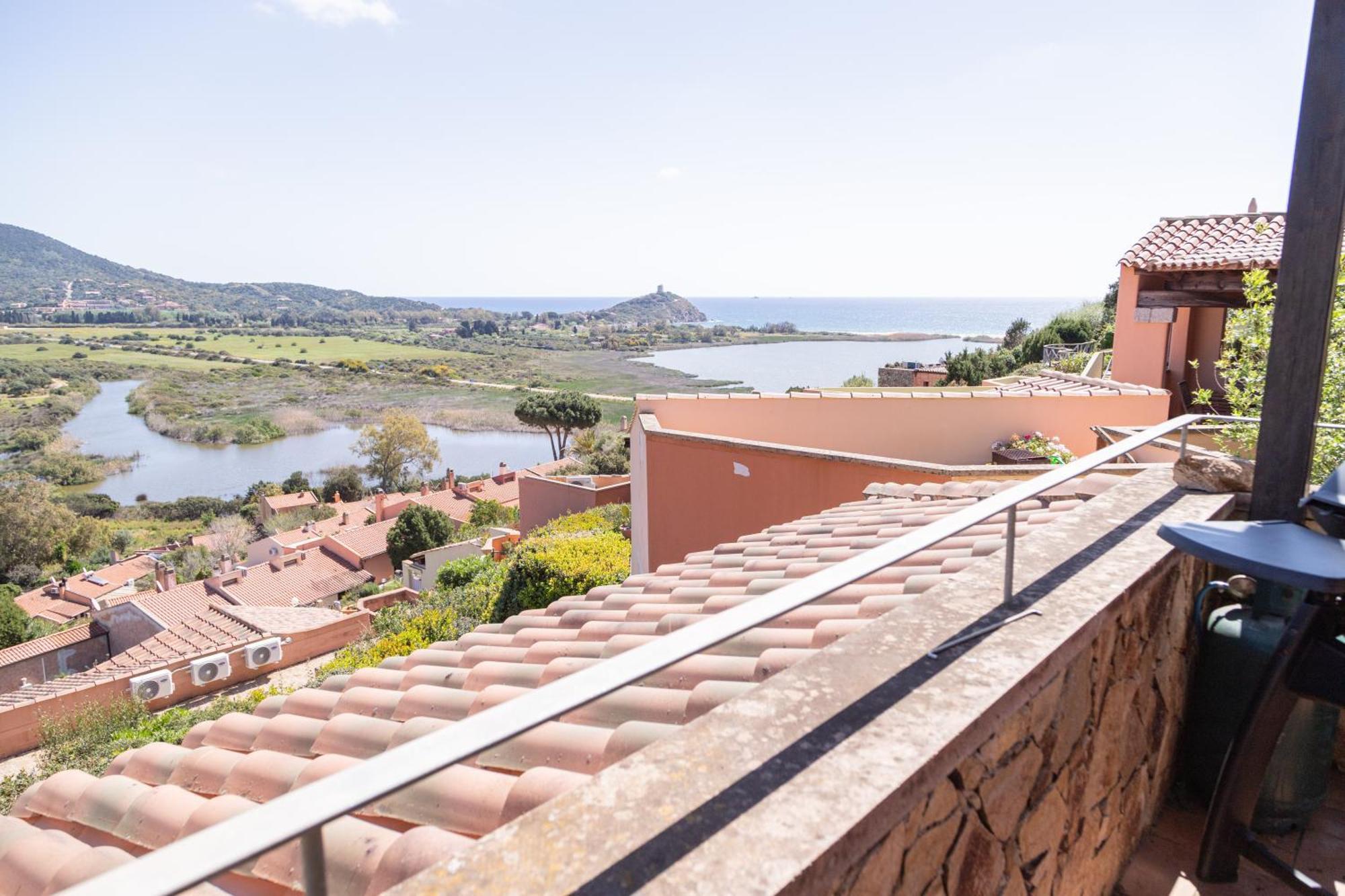 Residenza Del Barone Villa Zoe Chia - Vista Mare Kültér fotó